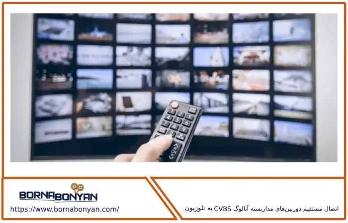 اتصال مستقیم دوربین‌های مداربسته آنالوگ CVBS به تلویزیون 
